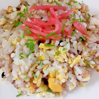 雑穀米のシンプル炒飯♪